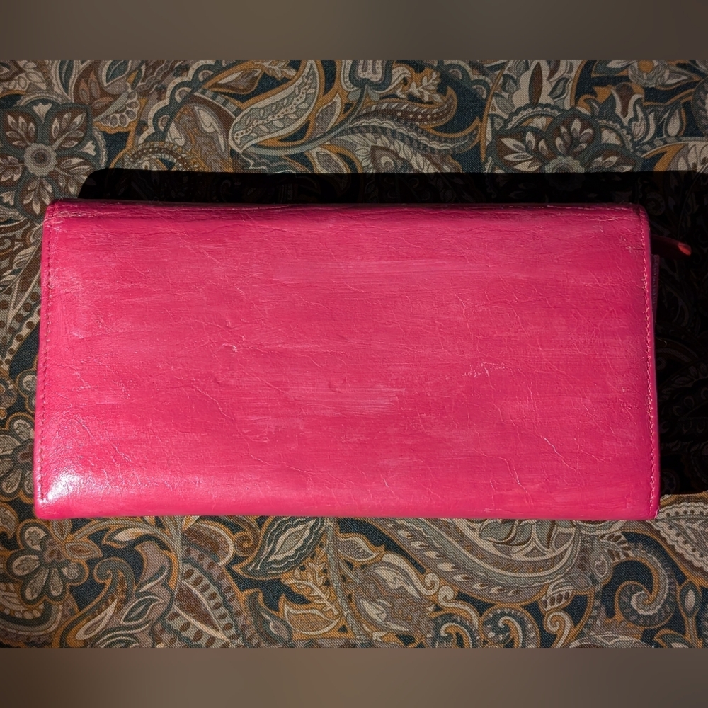 Balenciaga Pink Leather Women's Wallet As Is - Picture 2 of 13